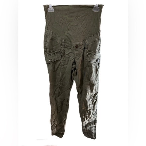 Thyme Maternity Green Leggings Comfortable Fit - Picture 1 of 5